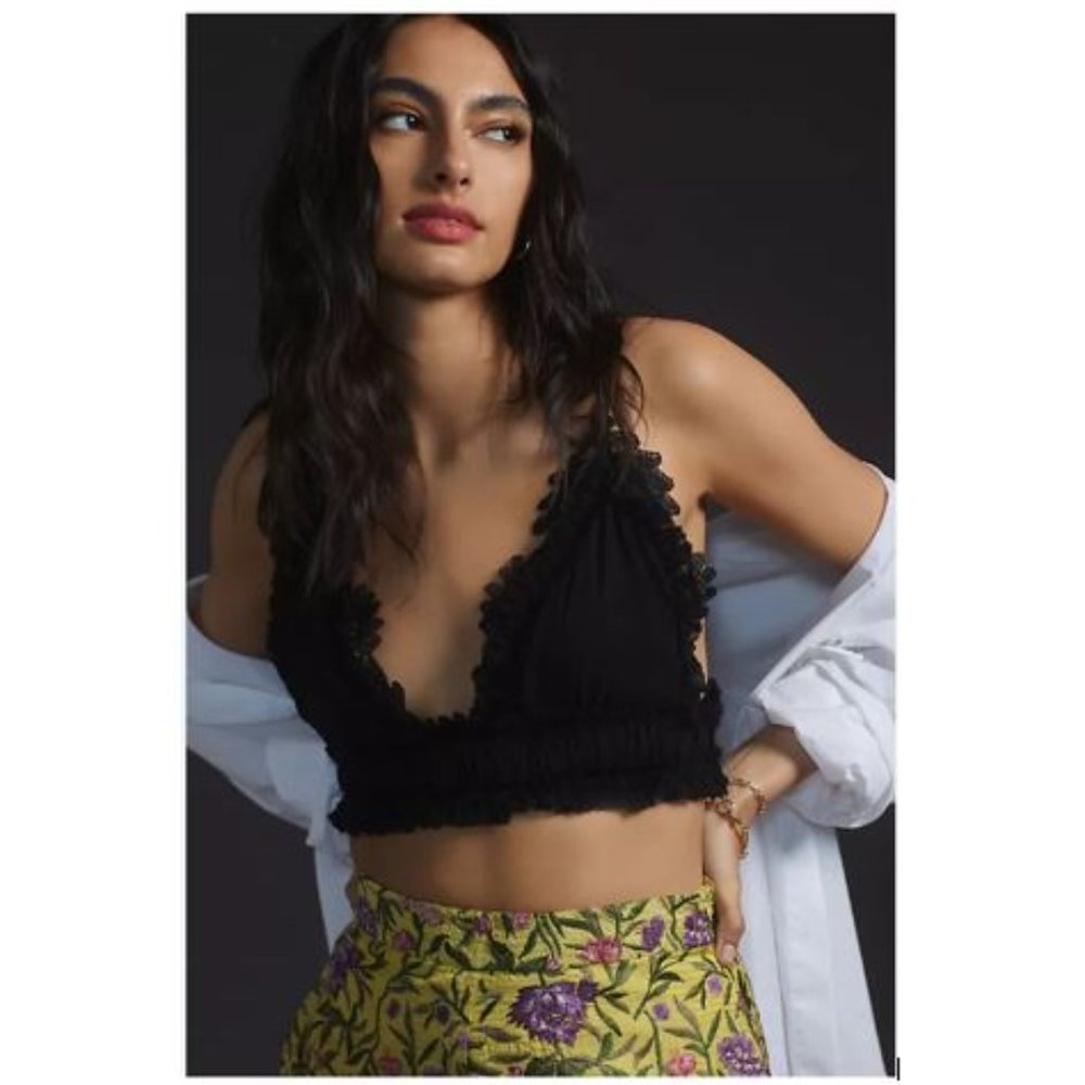 Magali Pascal Lace Cropped Bralette from Anthropologie - Size Medium - NTW - Picture 2 of 7
